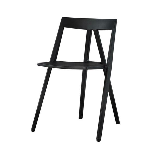 Max RPP-MILAN-BLK Milan Resin Polypropylene Stackable Event Chair - Black RPP-MILAN-BLK-WEB1